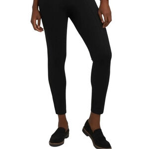 Anne‎ Klein Womens Slim Leg Compression Black Pants Size Small NWOT